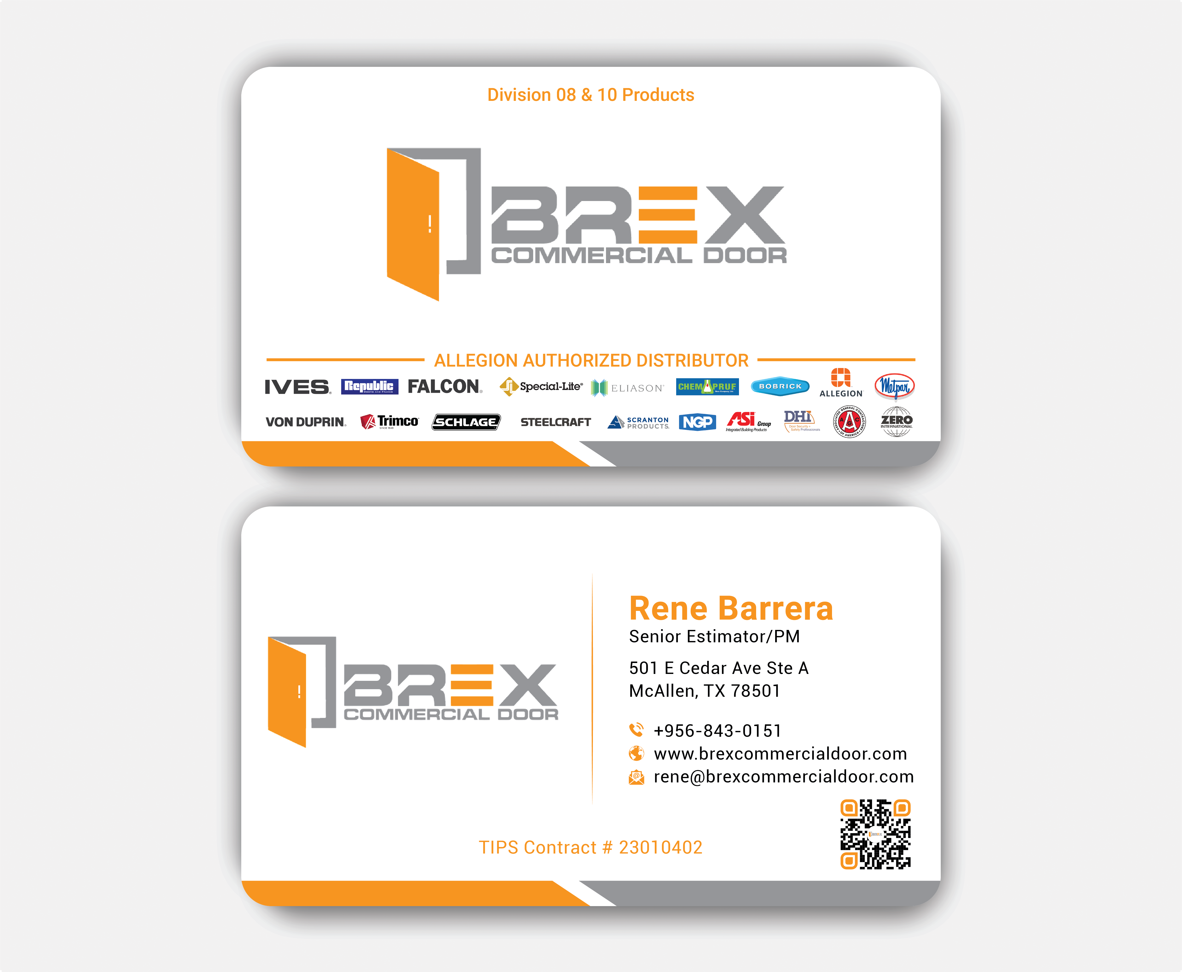 Visitenkarten-Design von DesignerShahadat für BREX Commercial Door | Design #36381257