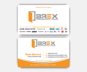 Visitenkarten-Design von DesignerShahadat für BREX Commercial Door | Design: #36381559