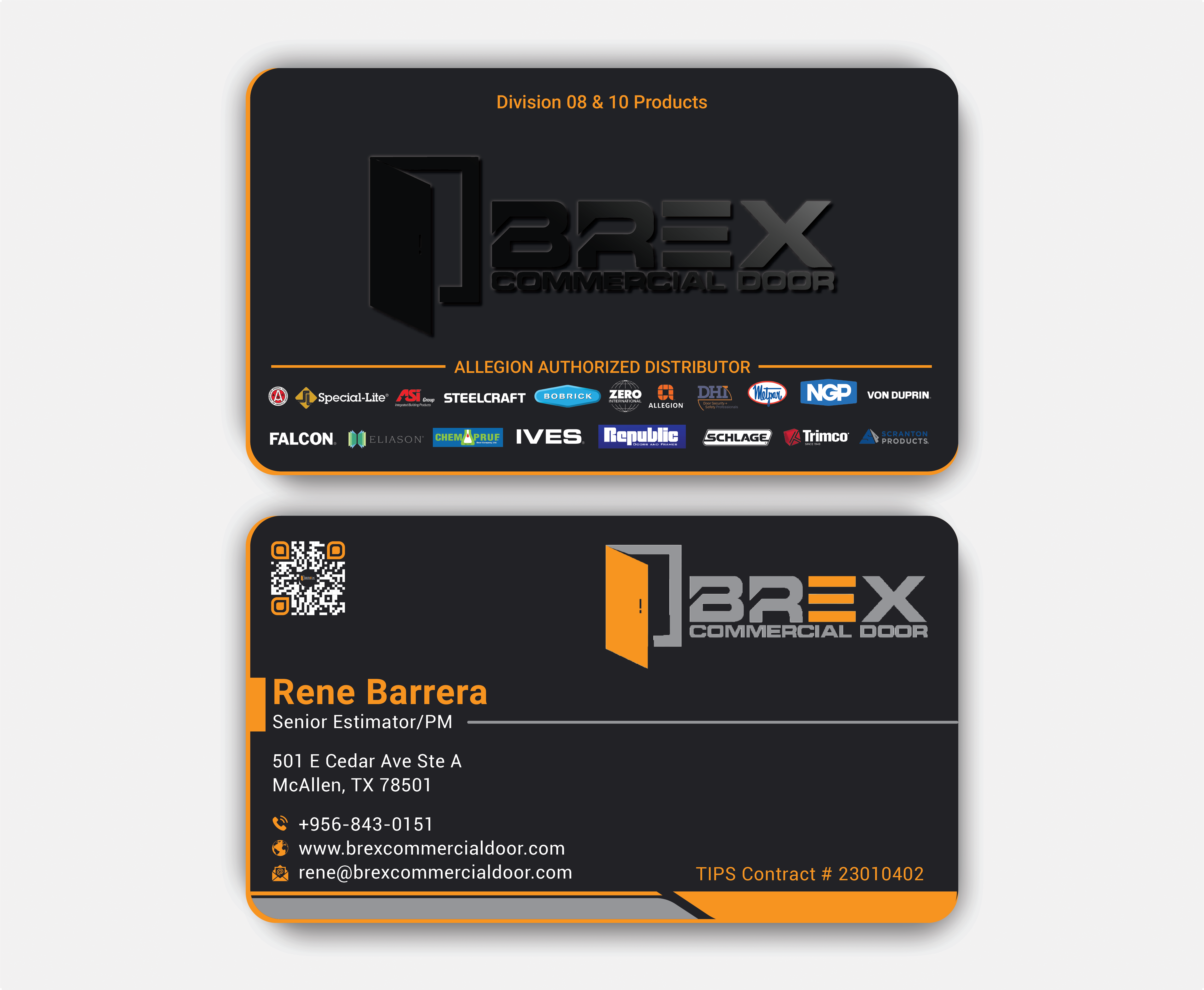 Visitenkarten-Design von DesignerShahadat für BREX Commercial Door | Design #36381563