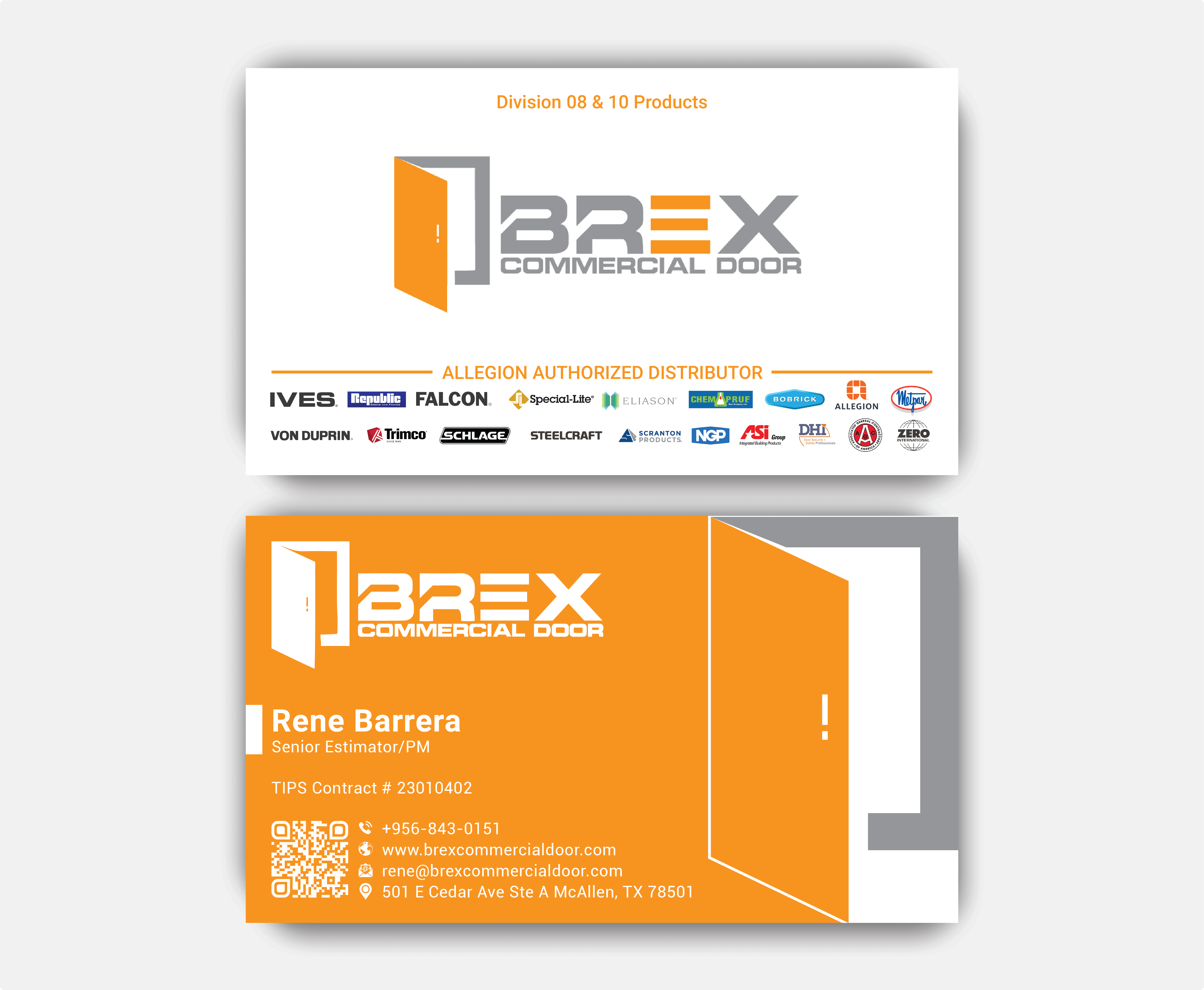 Visitenkarten-Design von DesignerShahadat für BREX Commercial Door | Design #36381565