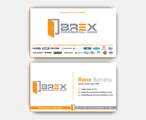Visitenkarten-Design von DesignerShahadat für BREX Commercial Door | Design: #36382060