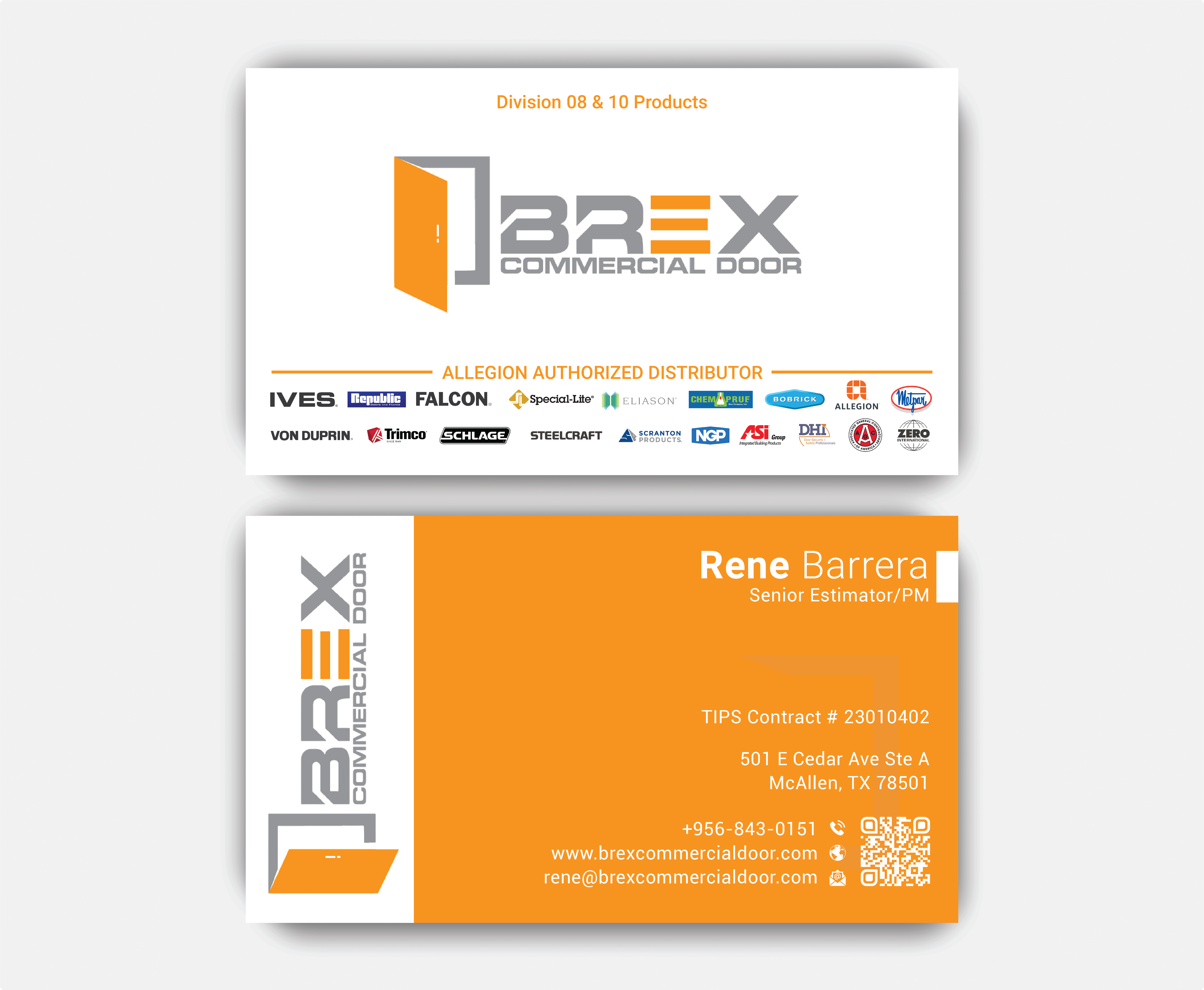 Visitenkarten-Design von DesignerShahadat für BREX Commercial Door | Design #36382073