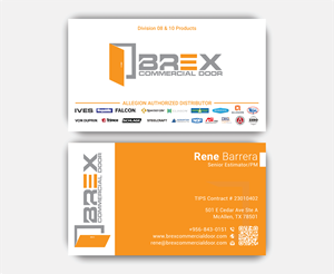 Visitenkarten-Design von DesignerShahadat für BREX Commercial Door | Design: #36382073
