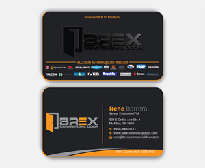 Visitenkarten-Design von DesignerShahadat für BREX Commercial Door | Design: #36382086