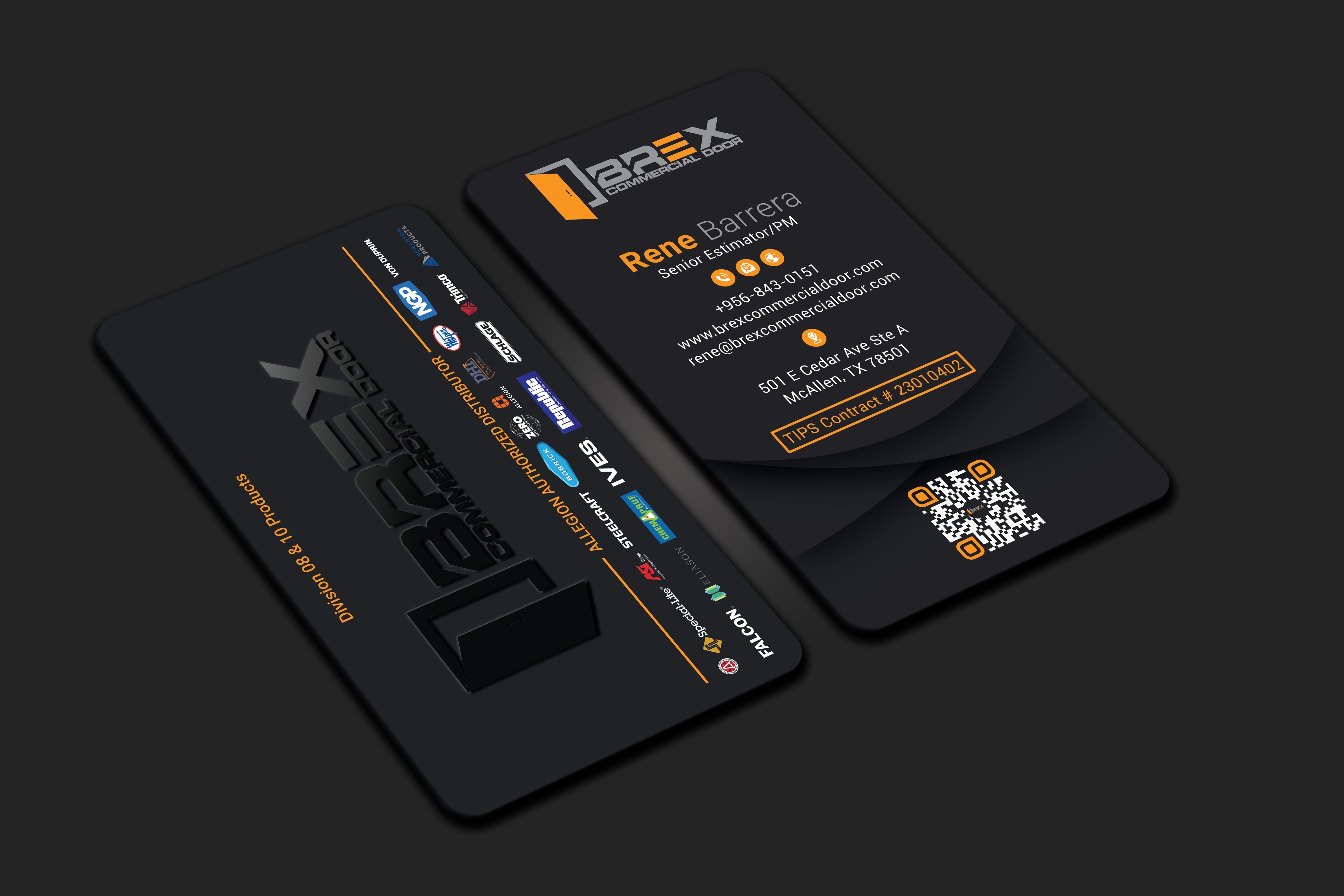 Business Card Design by DesignerShahadat for BREX Commercial Door | Design #36382137