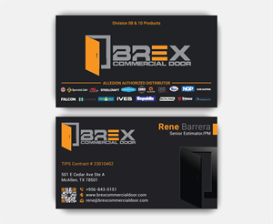Visitenkarten-Design von DesignerShahadat für BREX Commercial Door | Design: #36382190