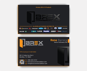Visitenkarten-Design von DesignerShahadat für BREX Commercial Door | Design: #36382195
