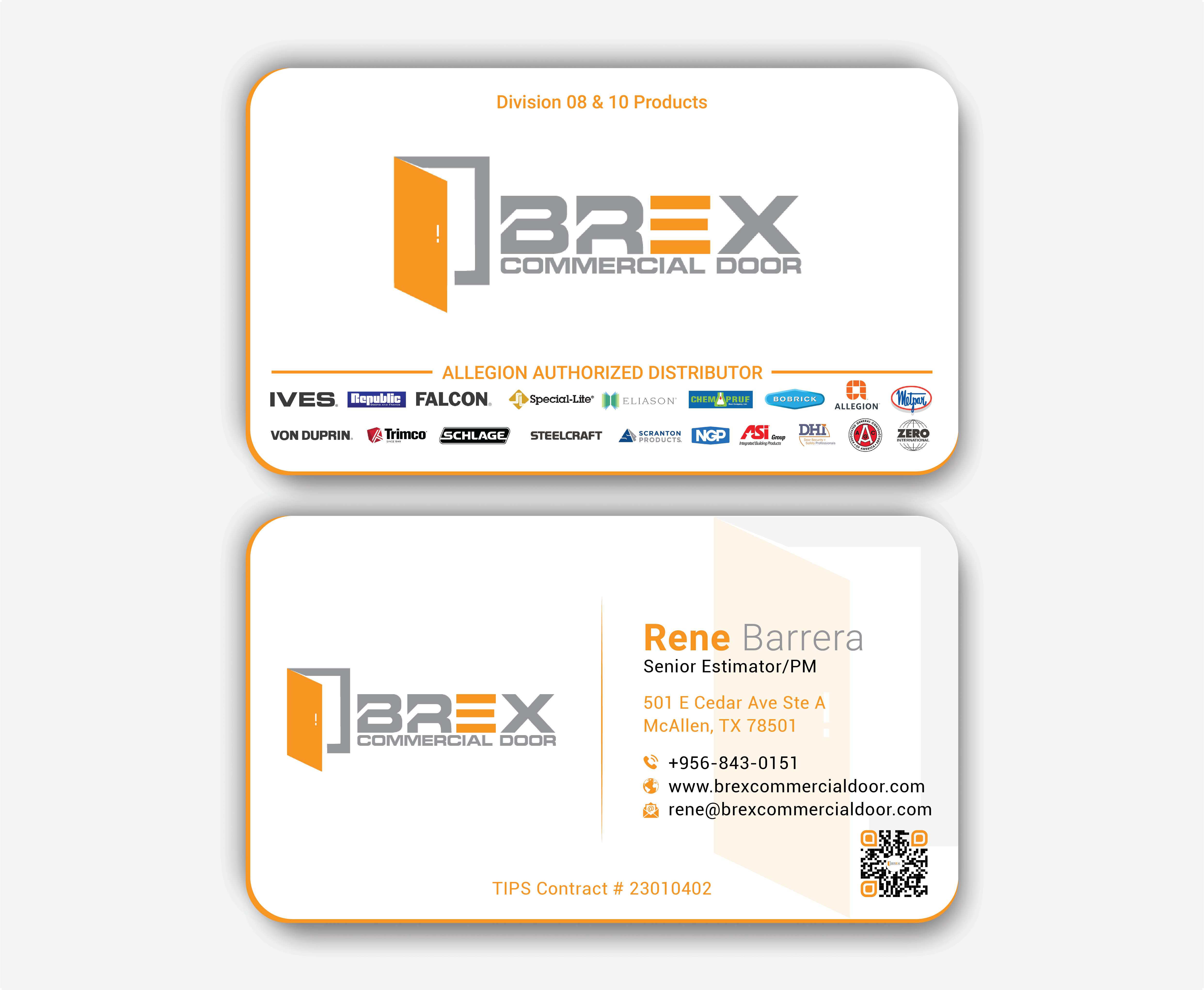 Visitenkarten-Design von DesignerShahadat für BREX Commercial Door | Design #36389018
