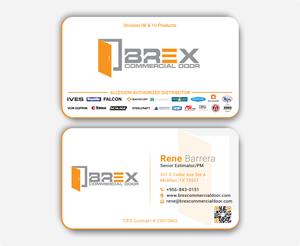 Visitenkarten-Design von DesignerShahadat für BREX Commercial Door | Design: #36389018