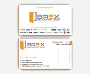 Visitenkarten-Design von DesignerShahadat für BREX Commercial Door | Design: #36389021