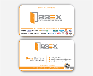 Visitenkarten-Design von DesignerShahadat für BREX Commercial Door | Design: #36389026