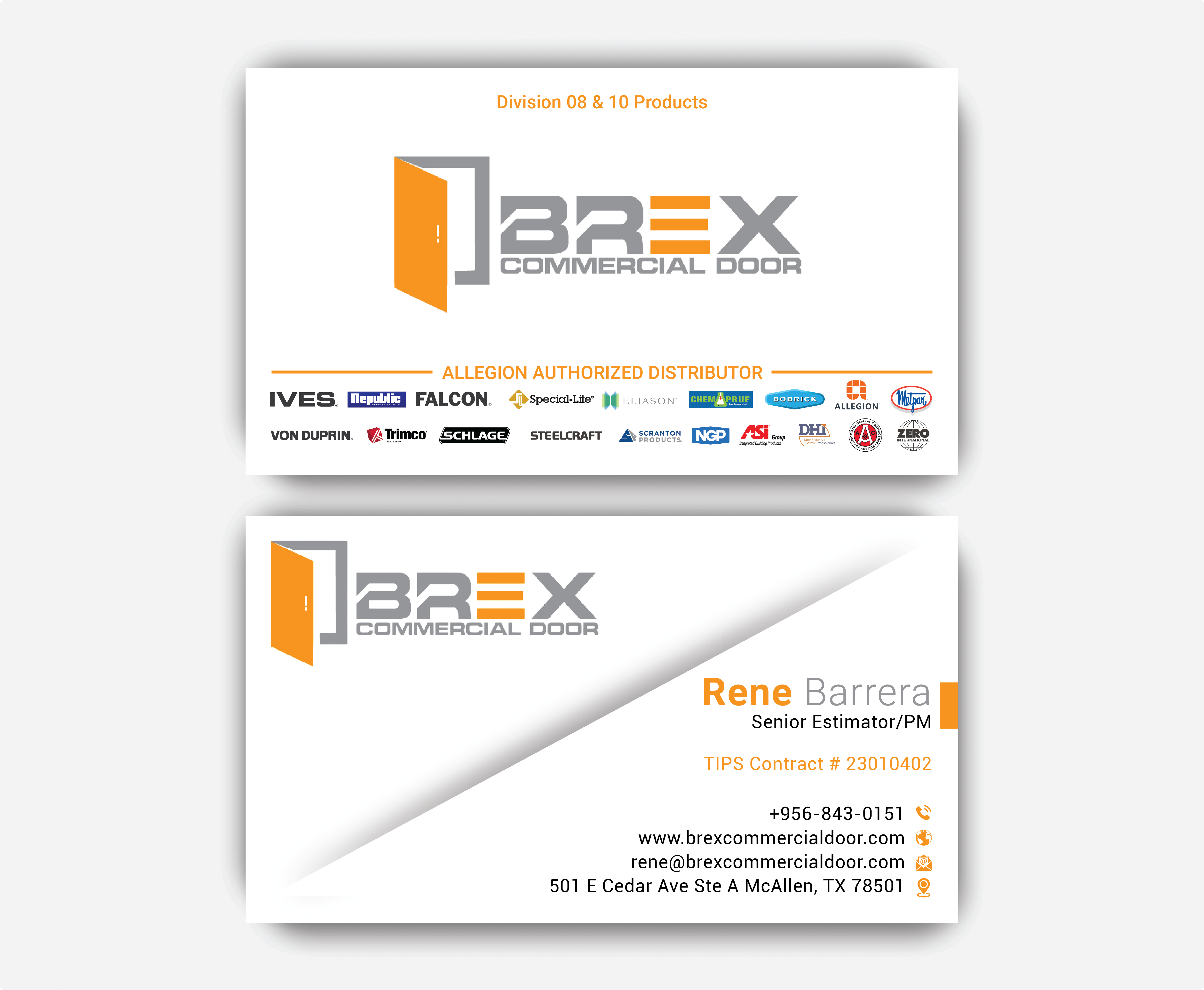 Visitenkarten-Design von DesignerShahadat für BREX Commercial Door | Design #36389162