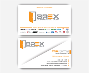 Visitenkarten-Design von DesignerShahadat für BREX Commercial Door | Design: #36389162