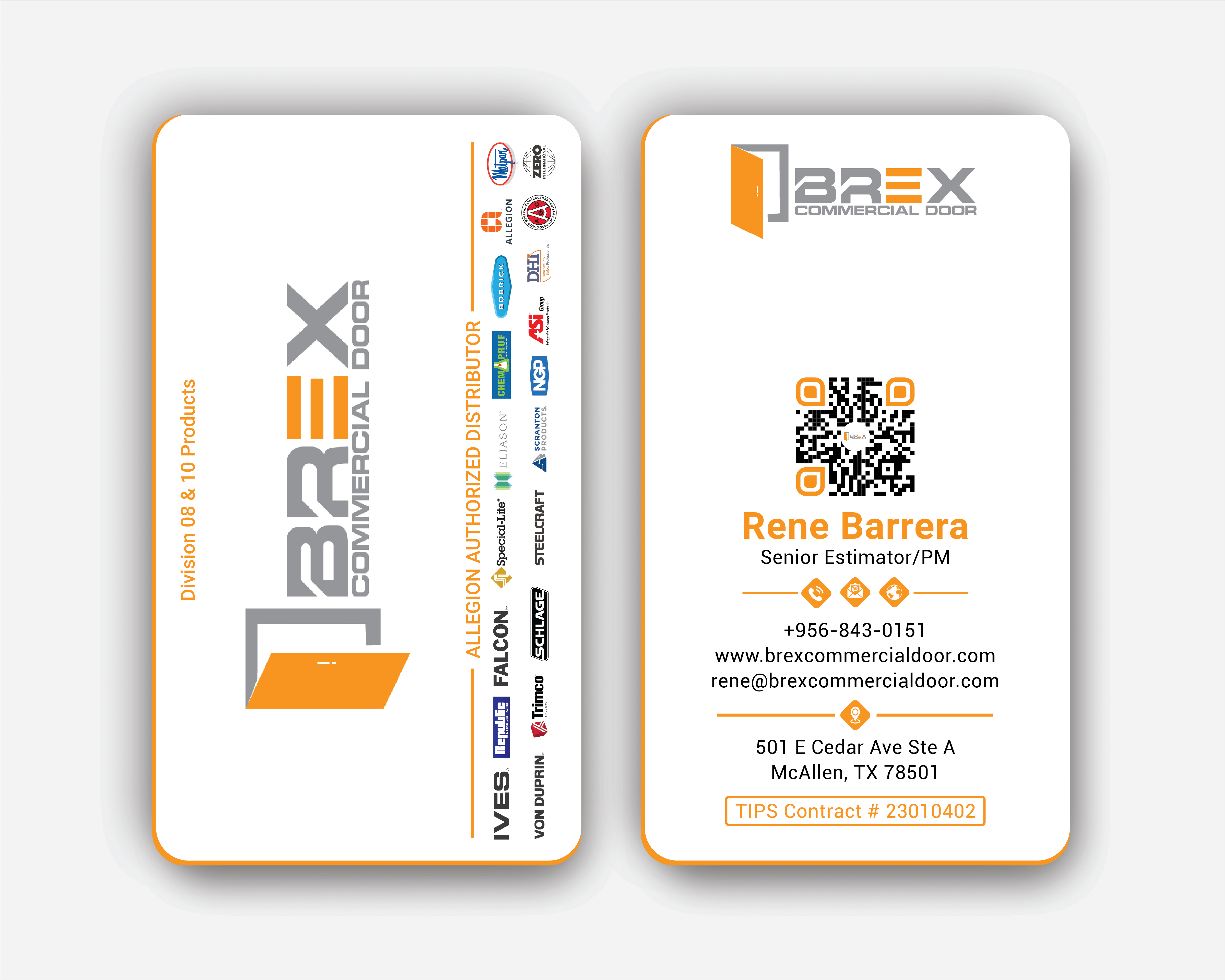 Visitenkarten-Design von DesignerShahadat für BREX Commercial Door | Design #36395934