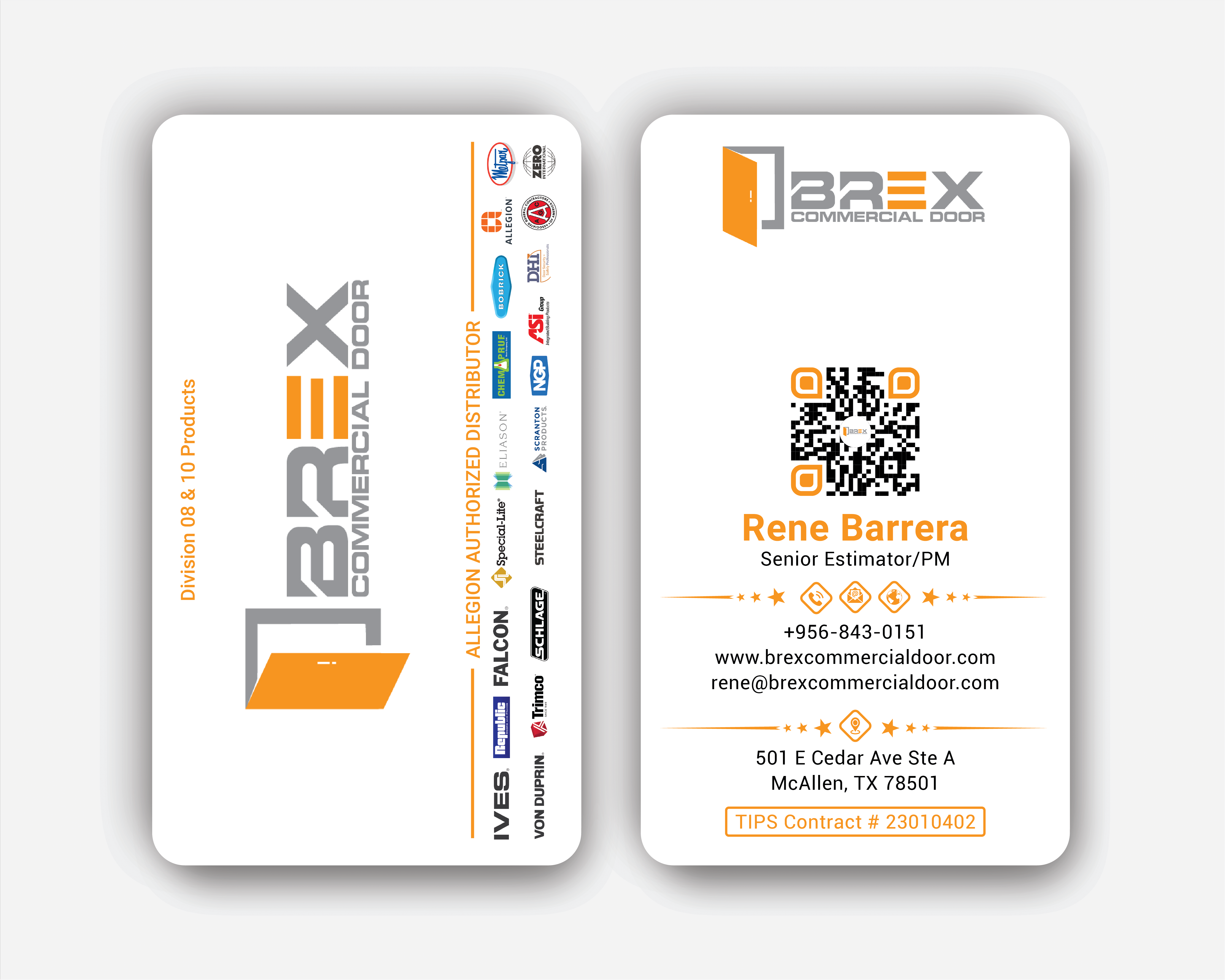 Visitenkarten-Design von DesignerShahadat für BREX Commercial Door | Design #36395937