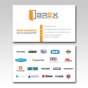 Visitenkarten-Design von YourLogoMaster für BREX Commercial Door | Design: #36389936