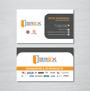 Business Card Design by artbitin for BREX Commercial Door | Design: #36379285