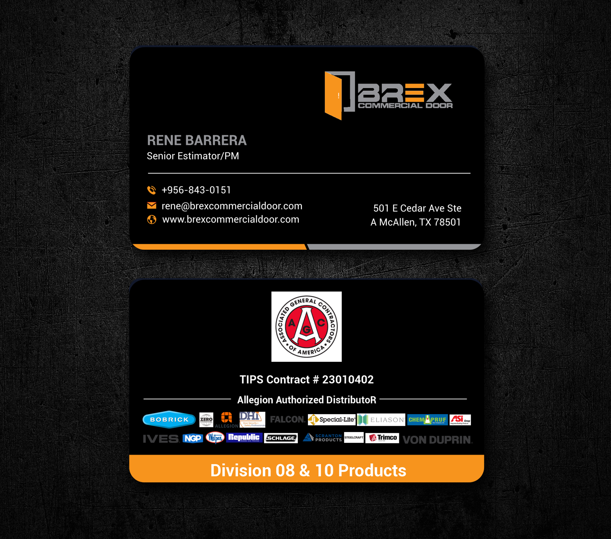 Business Card Design by freelancer75 for BREX Commercial Door | Design #36382402