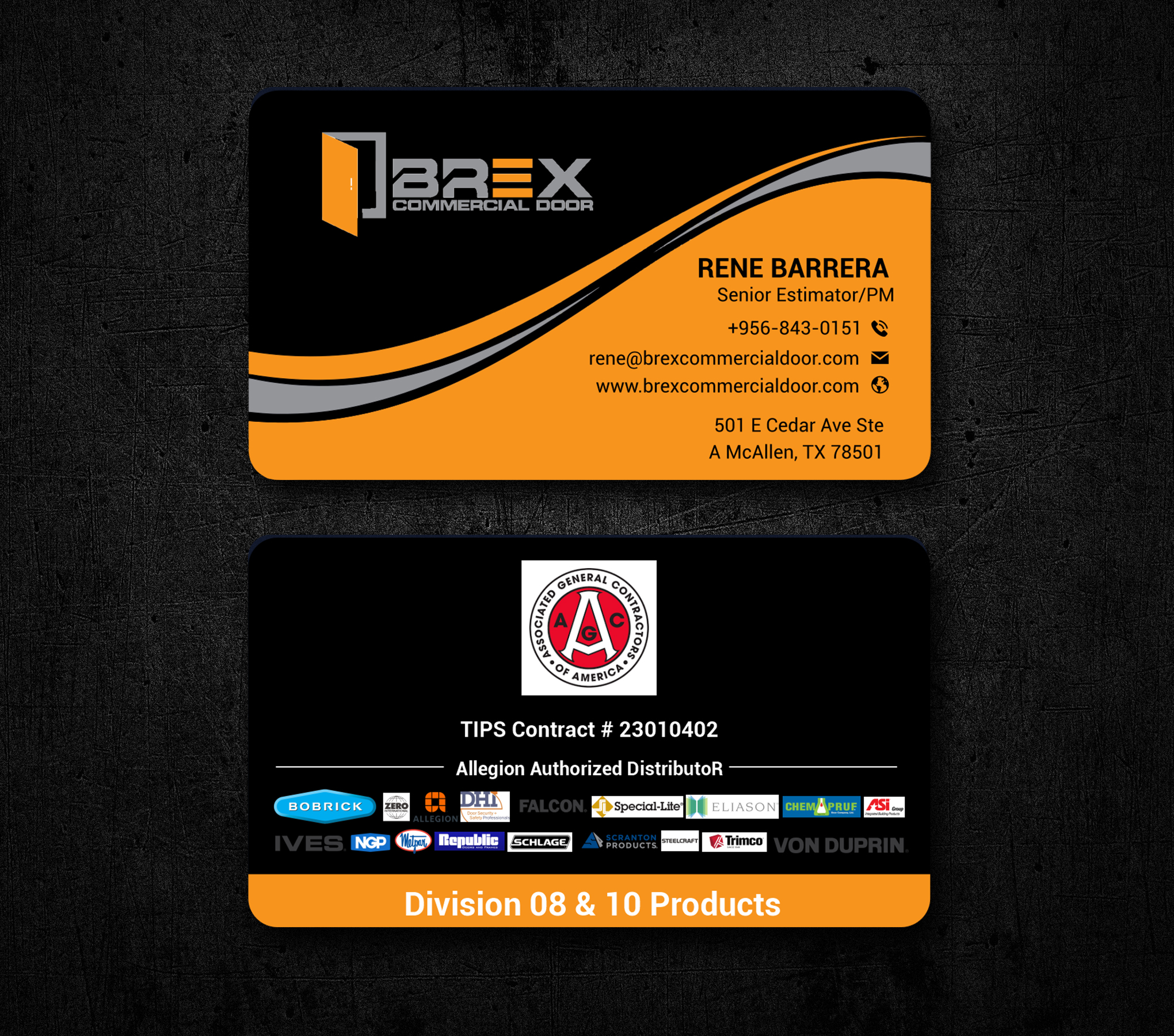 Visitenkarten-Design von freelancer75 für BREX Commercial Door | Design #36382447