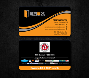 Visitenkarten-Design von freelancer75 für BREX Commercial Door | Design: #36382447