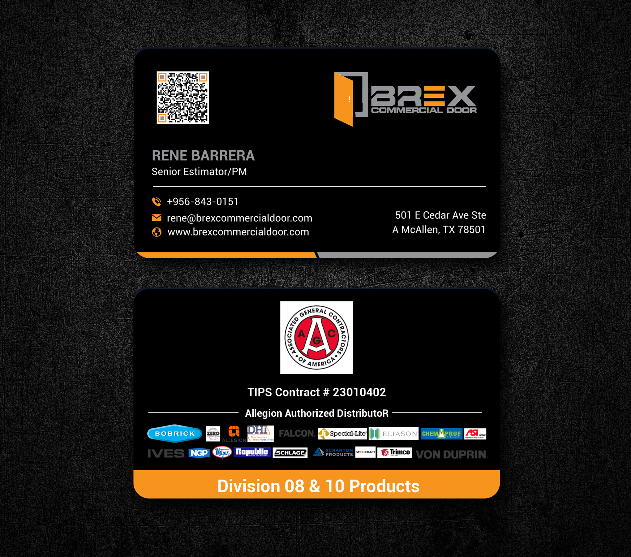 Visitenkarten-Design von freelancer75 für BREX Commercial Door | Design #36382483