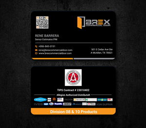 Visitenkarten-Design von freelancer75 für BREX Commercial Door | Design: #36382483