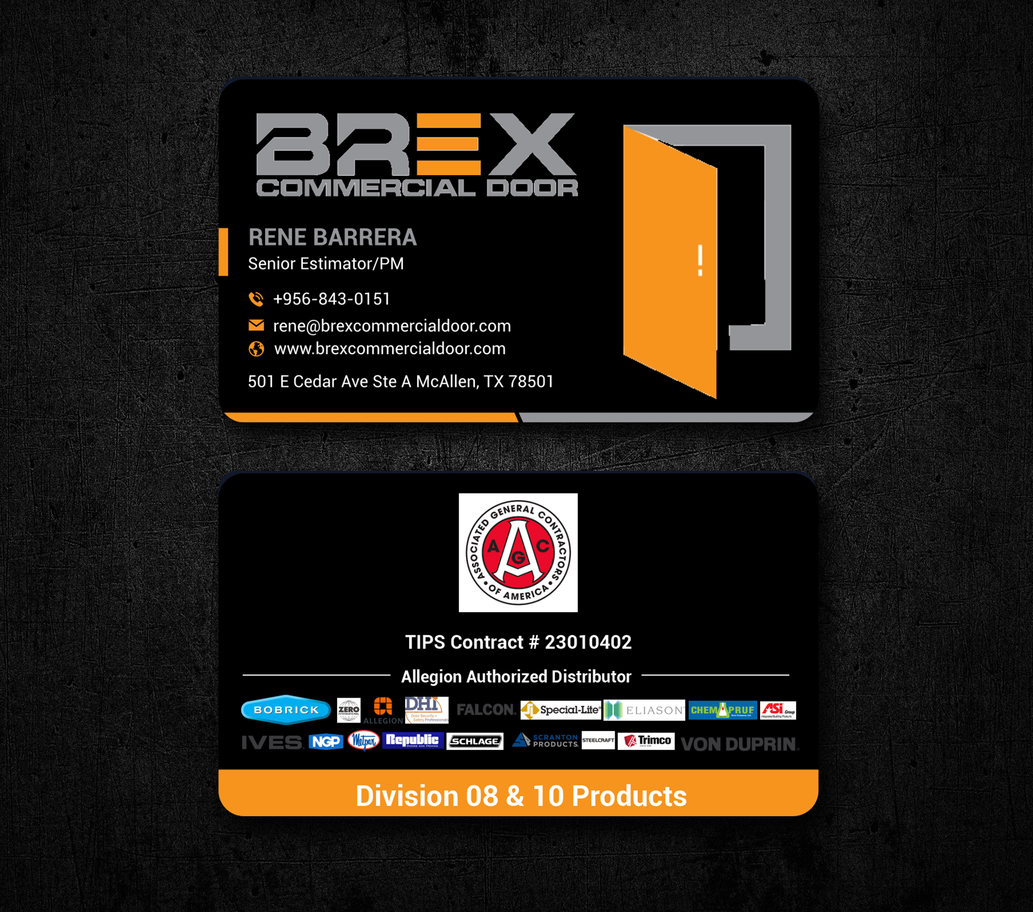 Visitenkarten-Design von freelancer75 für BREX Commercial Door | Design #36382501