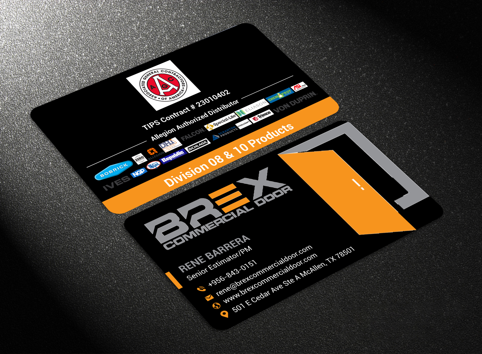 Visitenkarten-Design von freelancer75 für BREX Commercial Door | Design #36382541