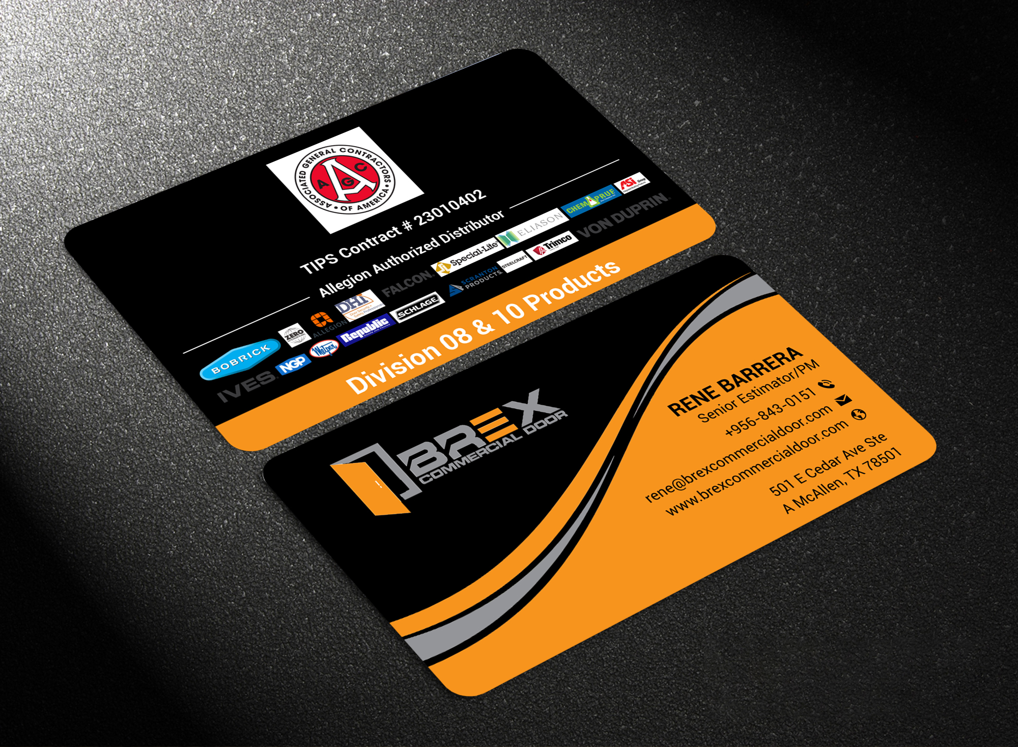 Visitenkarten-Design von freelancer75 für BREX Commercial Door | Design #36382577