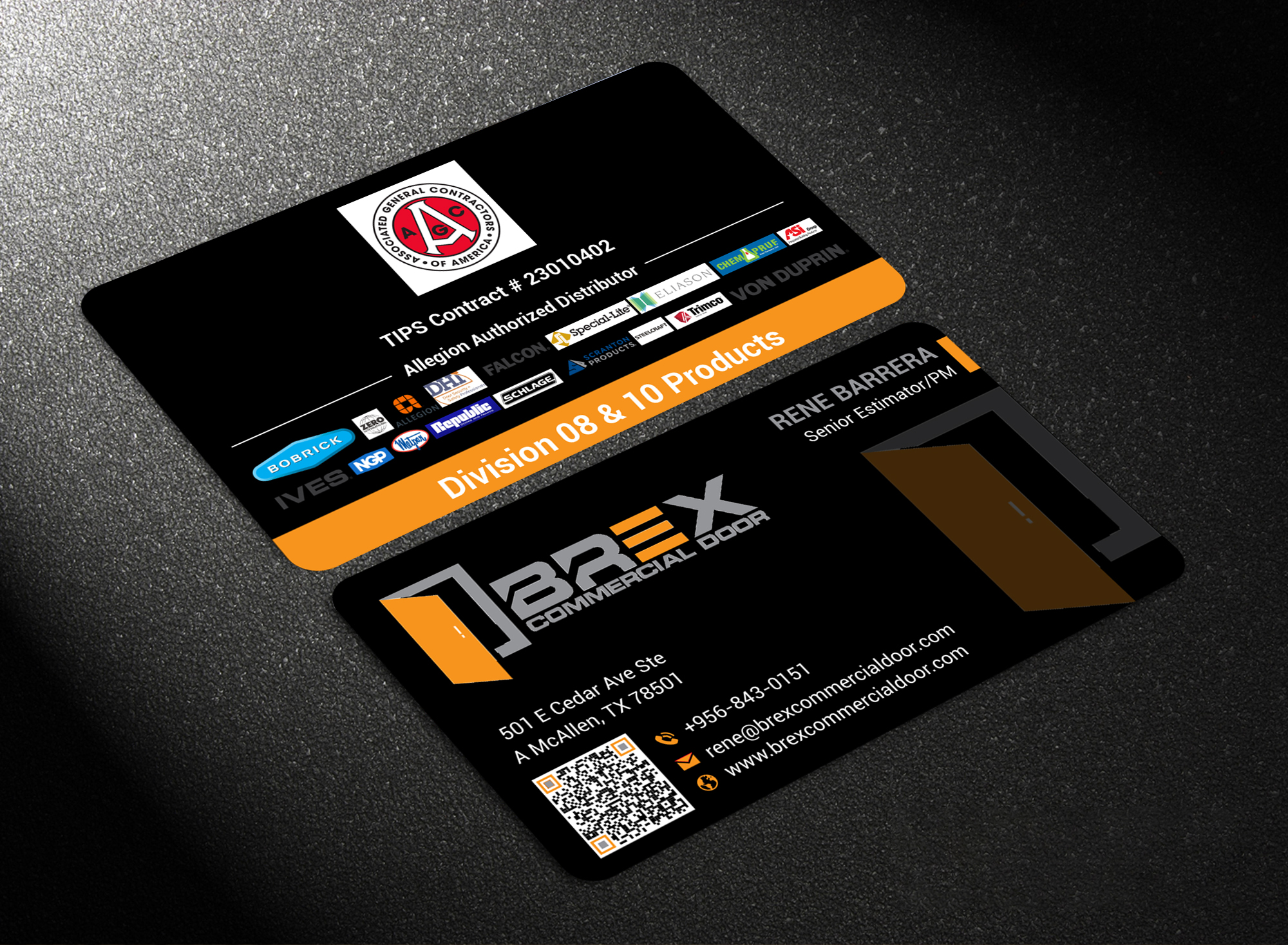 Visitenkarten-Design von freelancer75 für BREX Commercial Door | Design #36382651