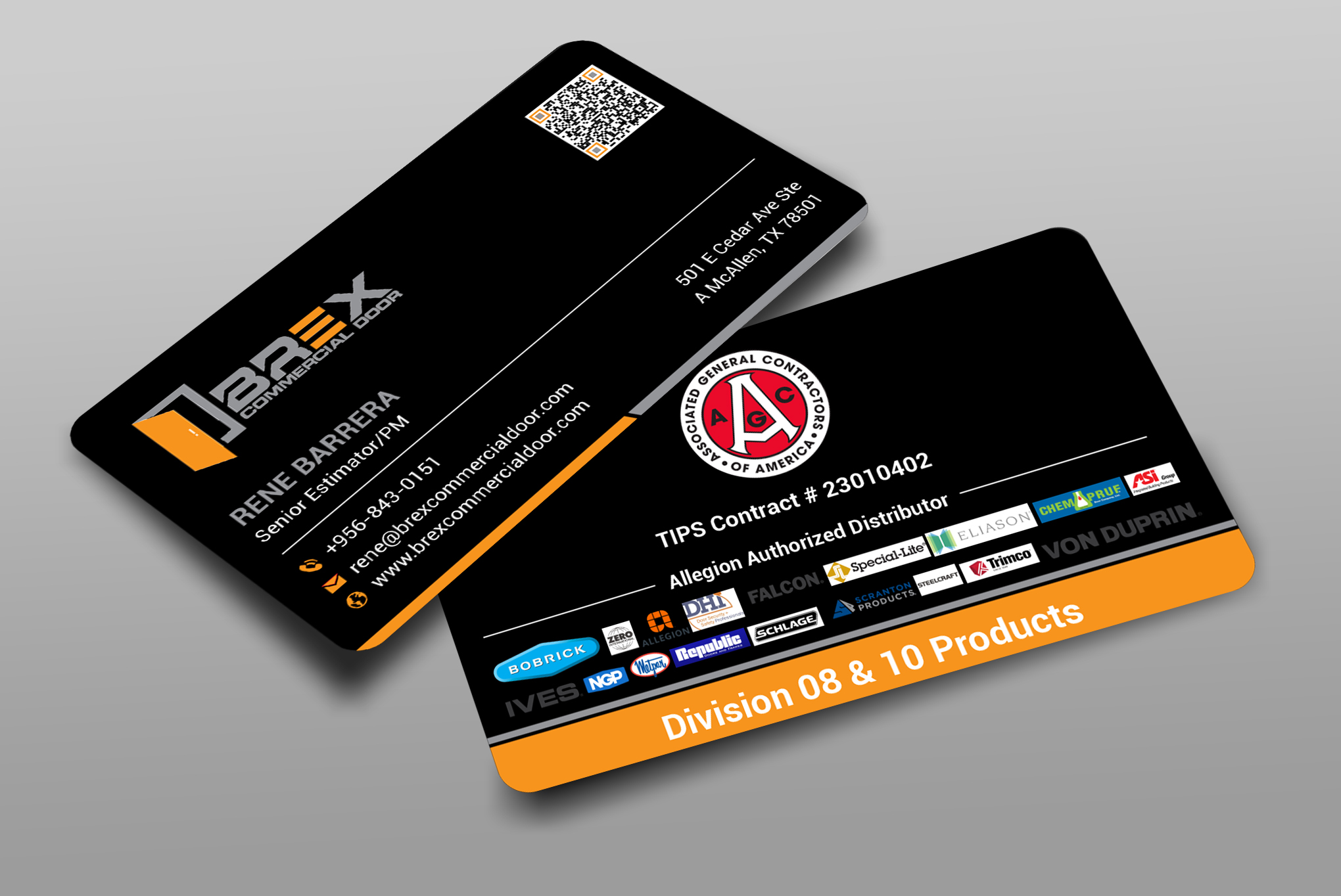 Visitenkarten-Design von freelancer75 für BREX Commercial Door | Design #36382880