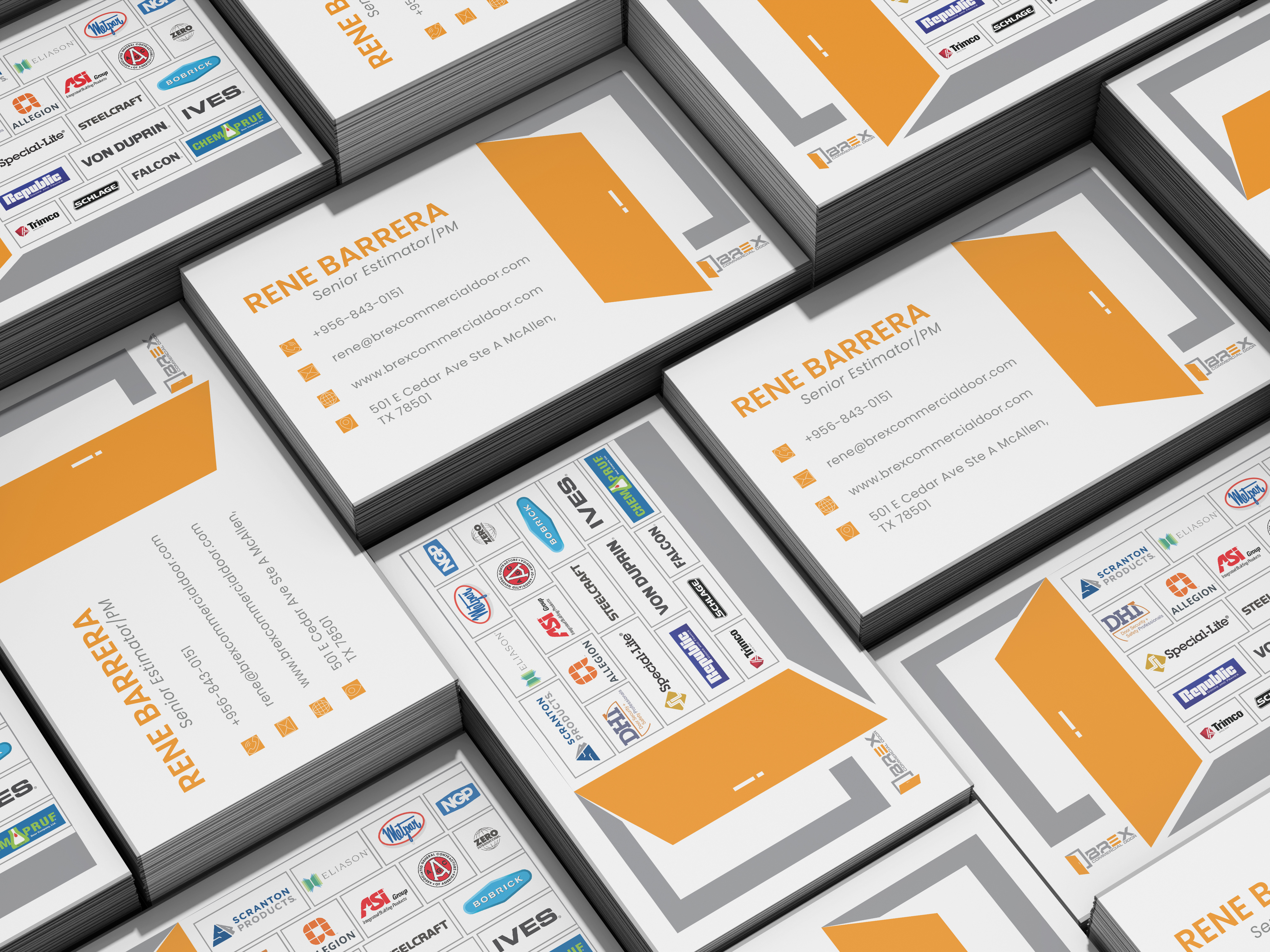Visitenkarten-Design von Teja_1 für BREX Commercial Door | Design #36397647
