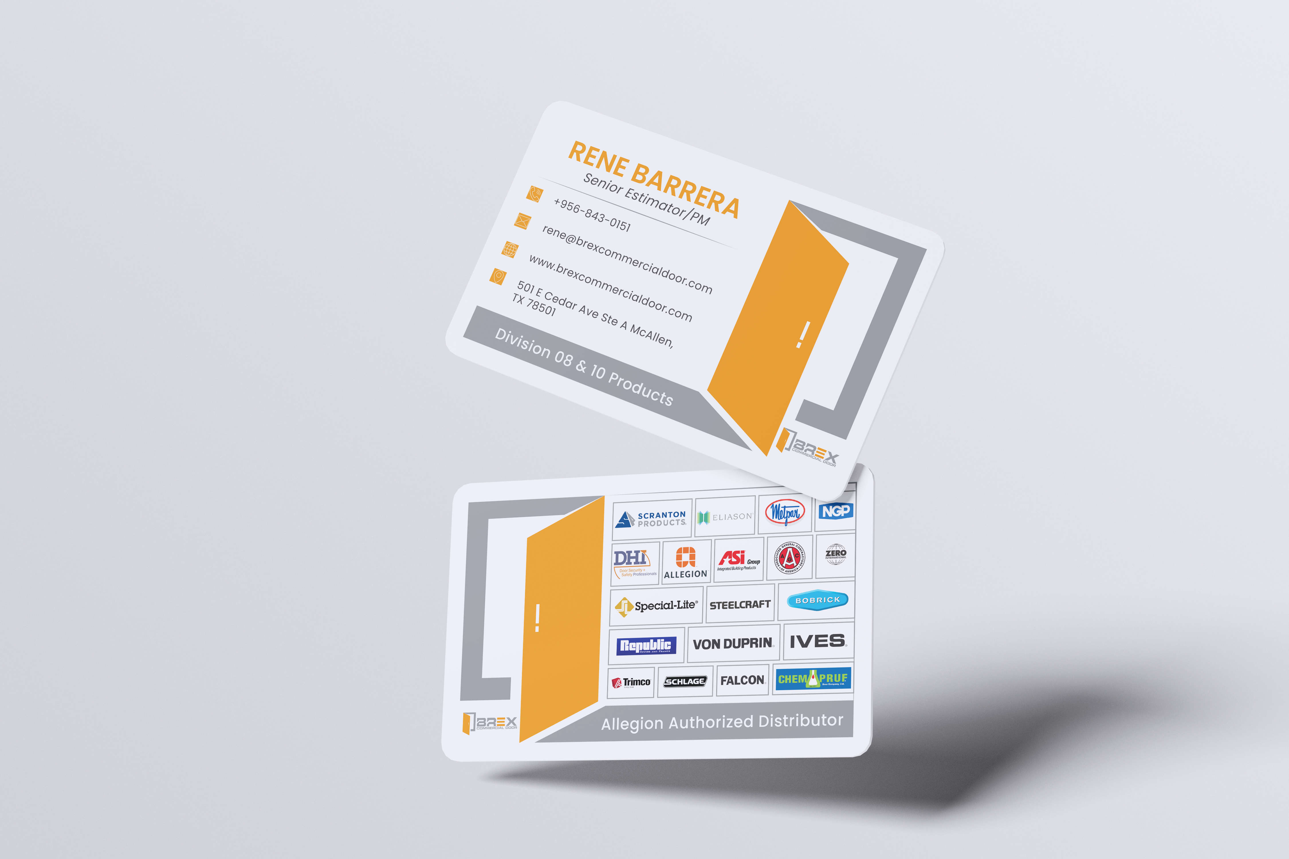 Visitenkarten-Design von Teja_1 für BREX Commercial Door | Design #36397859
