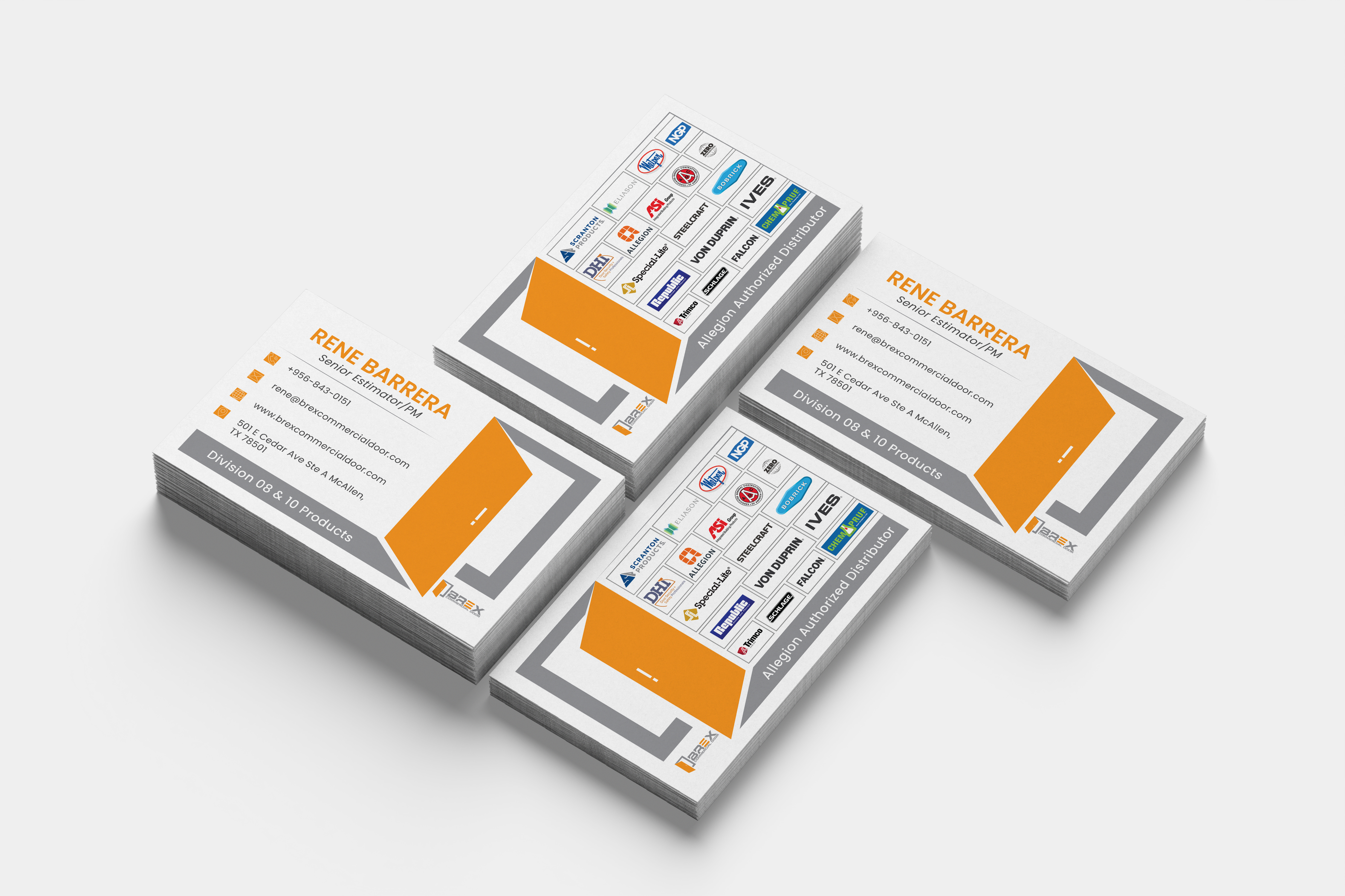 Visitenkarten-Design von Teja_1 für BREX Commercial Door | Design #36397968