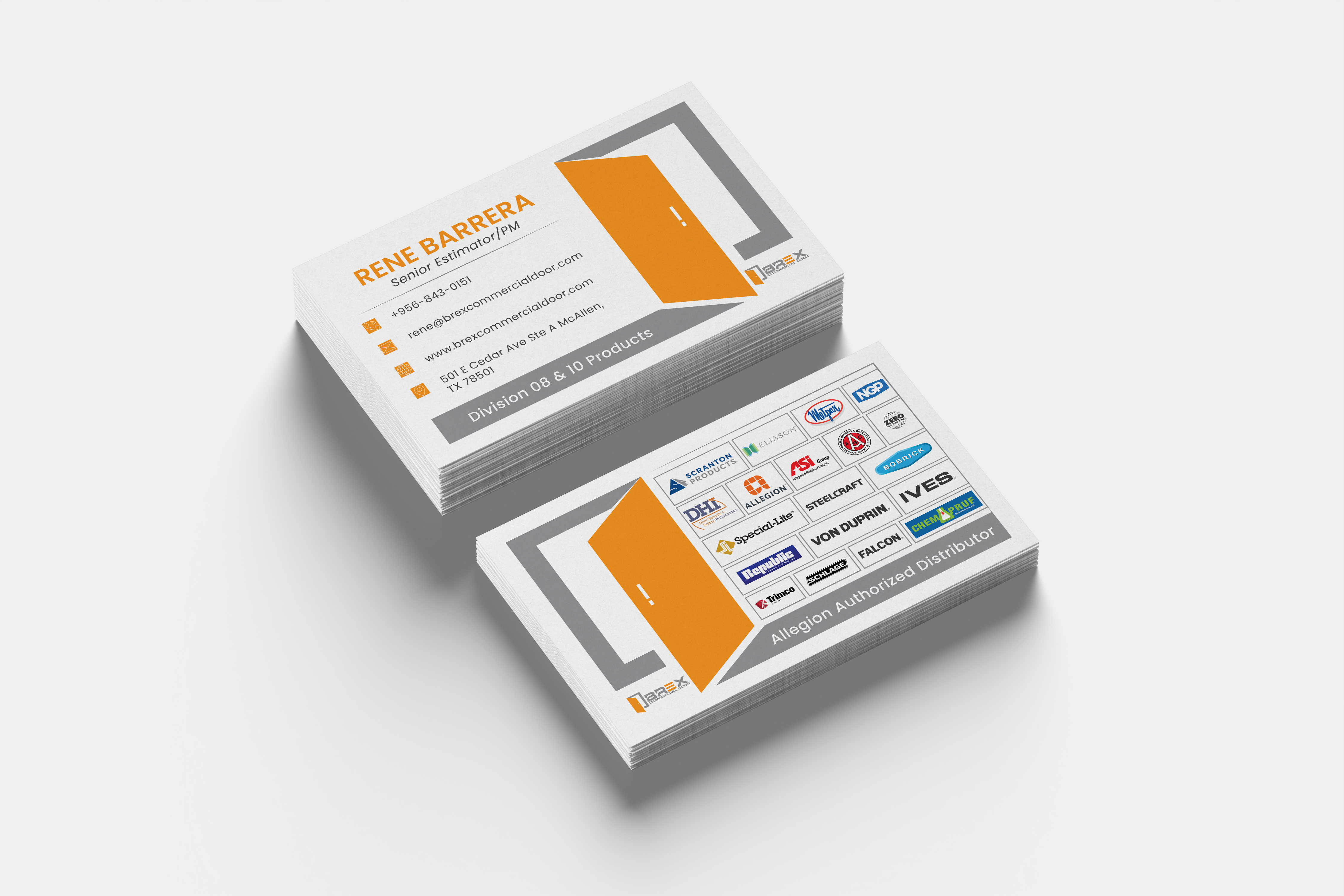 Visitenkarten-Design von Teja_1 für BREX Commercial Door | Design #36397969