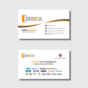 Visitenkarten-Design von grappikstar für BREX Commercial Door | Design: #36395366
