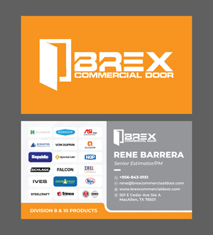 Business Card Design by Chic Bro for BREX Commercial Door | Design: #36379456