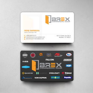 Business Card Design by chandrayaan.creative for BREX Commercial Door | Design: #36385703