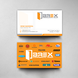 Business Card Design by chandrayaan.creative for BREX Commercial Door | Design: #36385728