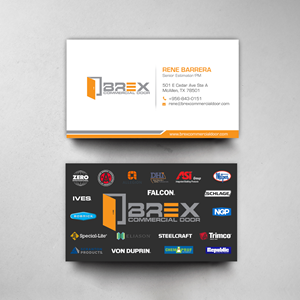 Business Card Design by chandrayaan.creative for BREX Commercial Door | Design: #36385729