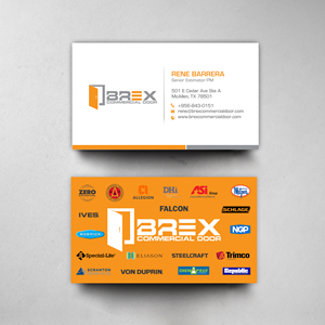Business Card Design by chandrayaan.creative for BREX Commercial Door | Design: #36385731