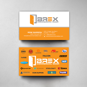 Business Card Design by chandrayaan.creative for BREX Commercial Door | Design: #36385798