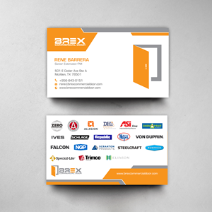 Business Card Design by chandrayaan.creative for BREX Commercial Door | Design: #36392972