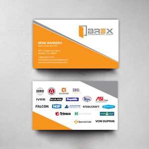 Business Card Design by chandrayaan.creative for BREX Commercial Door | Design: #36392976
