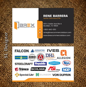 Business Card Design by SL Designer for BREX Commercial Door | Design: #36393576