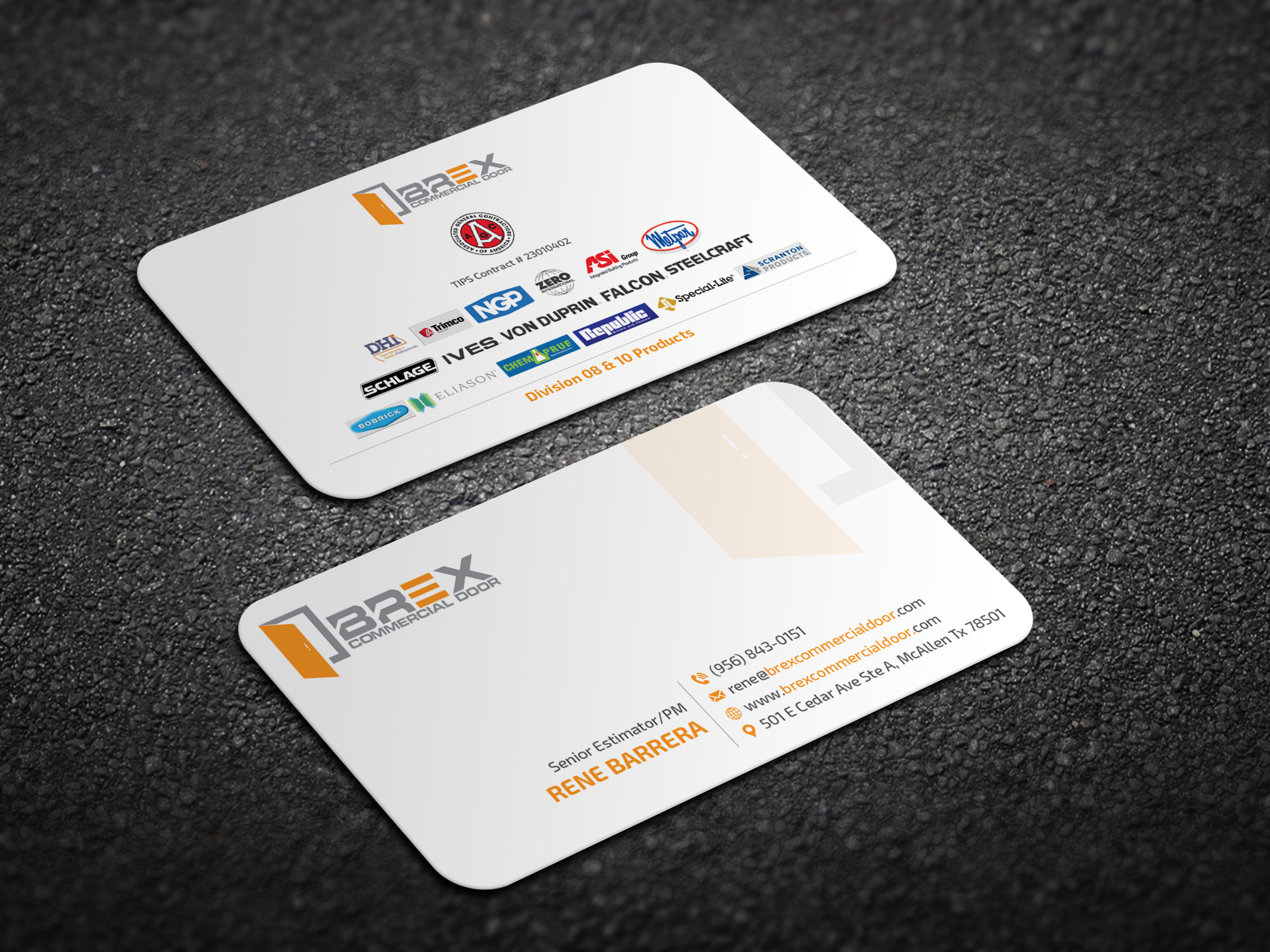 Visitenkarten-Design von Magic of Art für BREX Commercial Door | Design #36380854