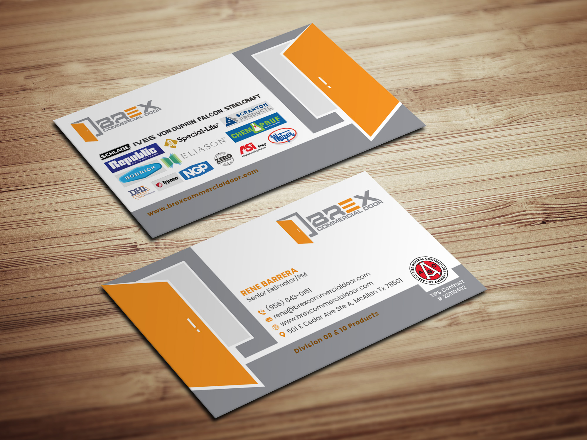 Visitenkarten-Design von Magic of Art für BREX Commercial Door | Design #36380907