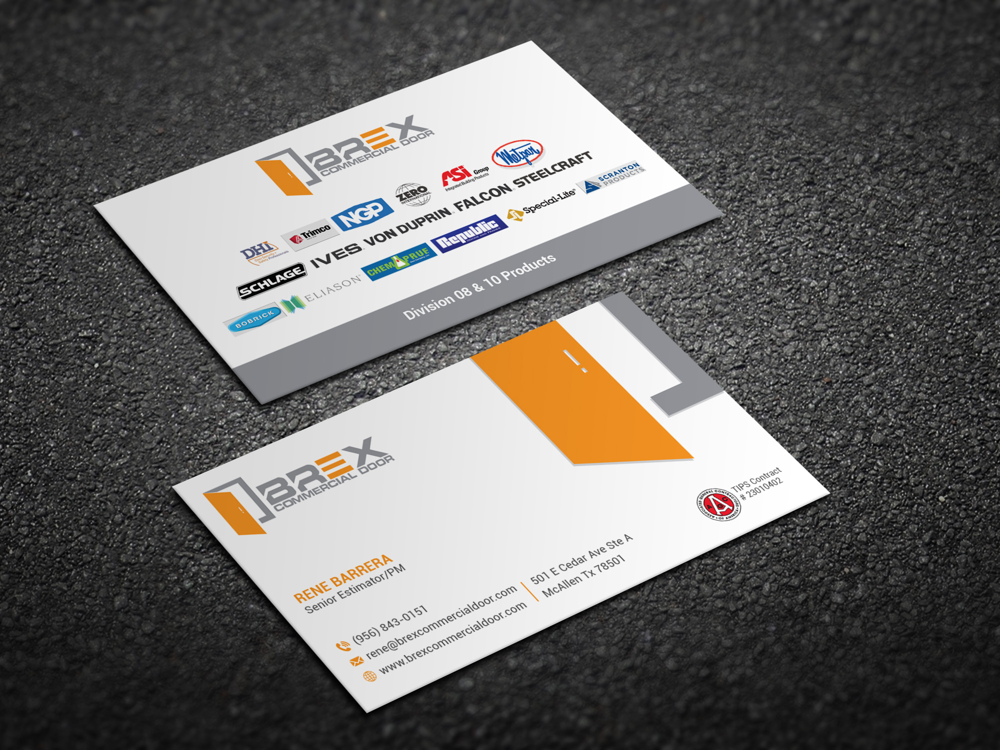 Business Card Design by Magic of Art for BREX Commercial Door | Design #36380909