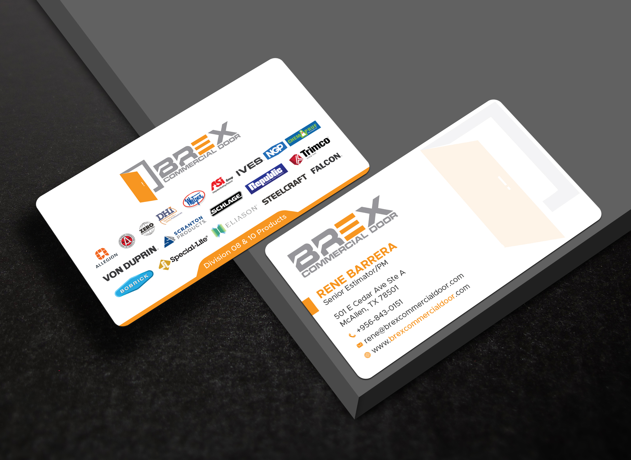Visitenkarten-Design von Uttom 2 für BREX Commercial Door | Design #36380618