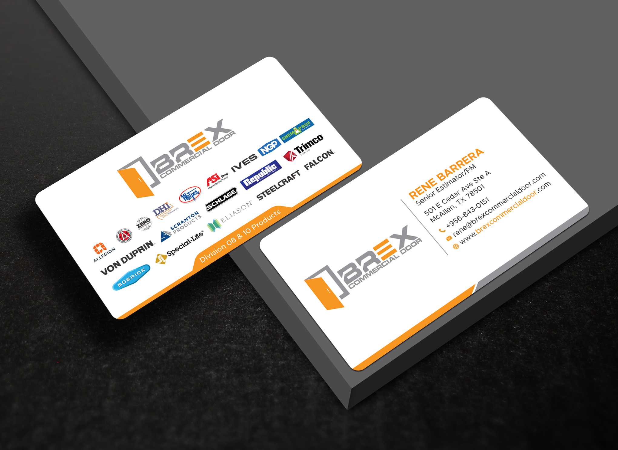 Visitenkarten-Design von Uttom 2 für BREX Commercial Door | Design #36380621